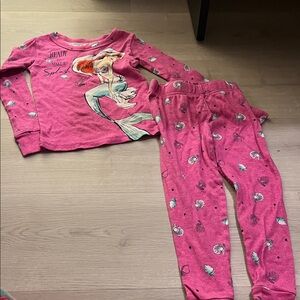 Disney Ariel Pink Pajama Set for Kids